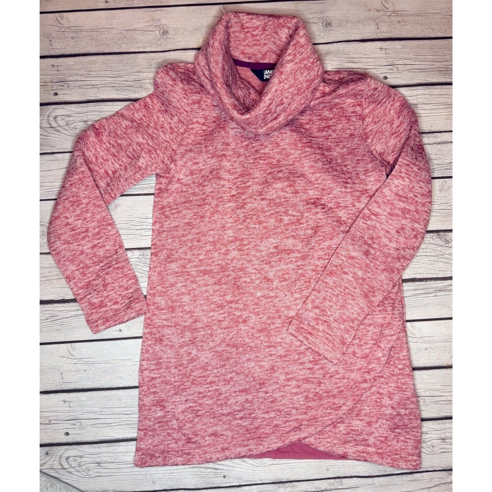 Women's Lands' End Cowlneck Fleece Tunic Sweater size XS